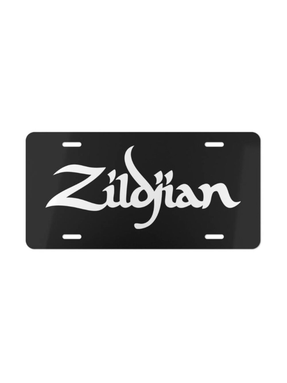 Zildjian Cymbals Drummer Logo Vanity License Plate USA Car Tag